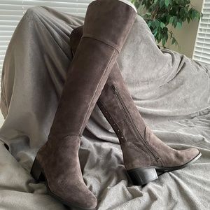 NIB Vince Camuto BRIELLA Over the Knee Boots CHARCOAL GREY VERONA OTK 6.5W